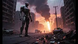 City Destroyed by AI Robot