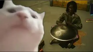 Cat Vibing to Ievan Polkka - Cyberpunk 2077