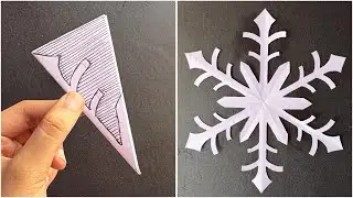 how to make easy and beautiful snowflakes / Christmas paper snowflakes #diy #snowflakes #craft 