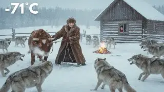 81-Year-Old Widow & Grandchild Defend Cattle Against Wolves | Blizzard Survival at -71&deg;C