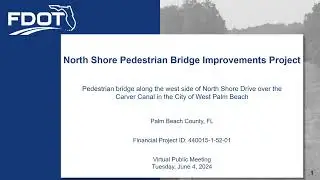 North Shore Pedestrian Bridge Improvements Project from s of the Carver Canal to n of the Carver Can