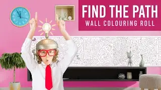 Find the Path Reusable Colouring Roll For Kids -  Inkmeo