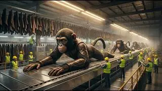 Industrial ASMR: Inside a Monkey-Pattern Leather Factory (Raw to Bag)