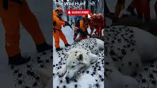 Rescue Team Saves Wolf Covered in Millions of Barnacles