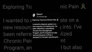 Stacey R - The Body Keeps the Score: From Trauma to Chronic Pain 🎗️
