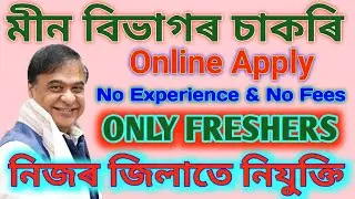 🎓 অসমত মীন বিভাগৰ চাকৰি - Jobs in Assam | Assam jobs 2026 | Assam jobs vacancy 2026 |