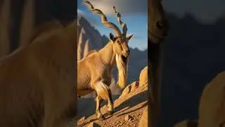 #Markhor#CapraFalconeri#RareAnimals#WildlifeShorts#MountainGoat#NatureLovers#AnimalFact #highlights