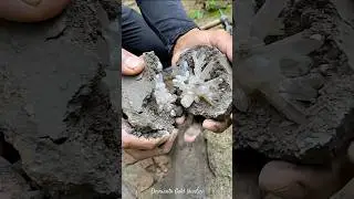 The process of finding gold | finding gold in bedrock fragments | finding gold nuggets worth $2500