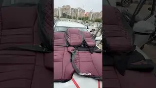 New brezza car Seatcover Install #carlover #newbrezza #shorts #car seat