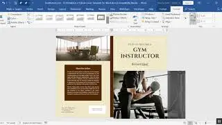 Editable & printable 6 x 9 book cover template for Word