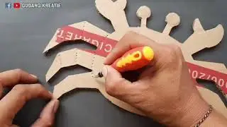 This Crab robot are made only with cardboard box - lifehacks