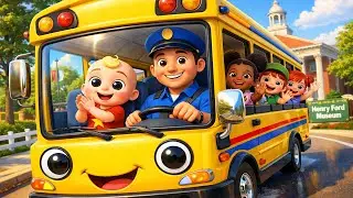 Wheels on the Bus Go to Henry Ford Museum | JJ & Friends Bus Ride | Nursery Rhymes & Kids Song