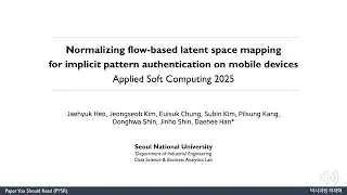 Normalizing flow-based latent space mapping for implicit pattern authentication on mobile devices