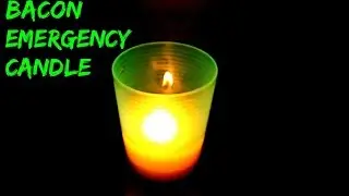 Bacon Grease Emergency Candle