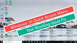 Windows 10 Quick Access Menu Not Working Issue Fix