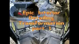 Deep Cleaning A FILTHY Car | Peugeot 206 Interior Detailing Transformation part 1