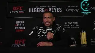 Карлос Ульберг UFC Fight Night Perth После боя пресс-конференция