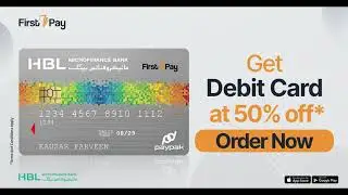 Debit Card at 50% Off*