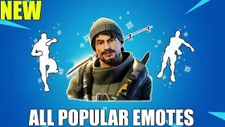 FORTNITE TURK vs RIPTIDE Skin w/ALL POPULAR DANCE EMOTES!
