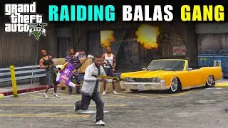 ATTACK AT BALAS GANG || ATTACKED AT WAREHOUSE || GTA V GAMEPLAY #9