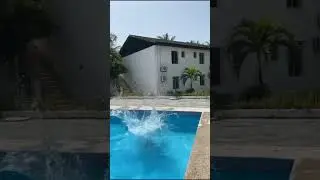 Best Backflip into the Pool! 💦#shorts #viral #BackflipSplash#PoolPerfection #Shorts#summerthrills