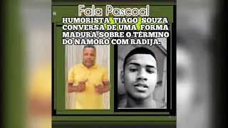 Humorista Tiago Souza conversa de uma forma madura sobre o t&eacute;rmino do namoro com Radija Pereira
