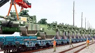 The Scary Logistics Behind the US Army Moving Thousands of M1 Abrams Tanks