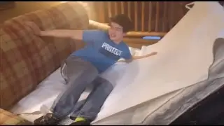 HE GOT TRAPPED IN THE COUCH!!! (WISCONSIN DELLS)