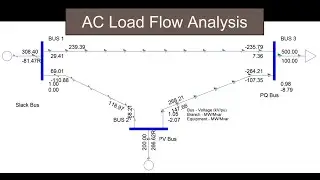 Perform AC Load Flow Analysis in PSSE