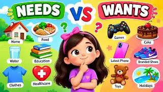 Help Kids Choose Wisely between Needs and Wants : A Fun Moral Story for Kids in English