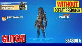 *GLITCH* FREE Predator Skin WITHOUT DEFEATING PREDATOR - EASIEST METHOD - Fortnite Season 5