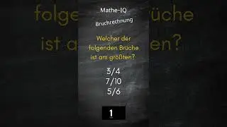 Mathe-IQ-Training: Knifflige R&auml;tsel f&uuml;r clevere K&ouml;pfe!  #gehirntraining #challenge #mathe #knobeln