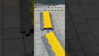Smart Fix! Bricks Protect Water Pipe on the&nbsp;Road&nbsp;🚧 #smartfix