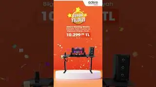 Adore Gaming Mestro Y&uuml;kseklik Ayarlı Oyuncu ve Bilgisayar Masası (Siyah)