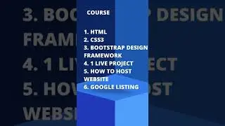 1 Month website design online training. Only ₹500/-