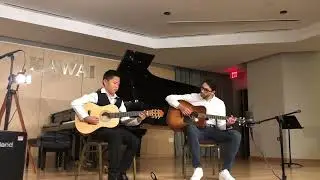 8 Years old playing guitar with Mr Davide Cava- Beethoven Fur Elise