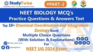 Free NEET Biology 2024: Chemical Coordination and Integration Last Minute Practice Questions Test 🔥