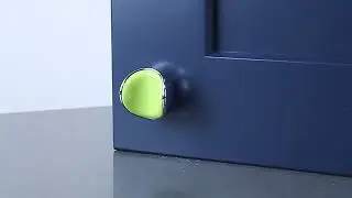 20429-26LM Neon Lime and Polished Chrome Cabinet and Drawer Knob