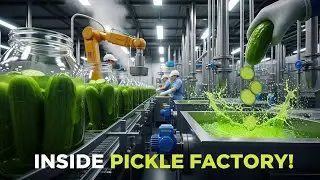 How Pickles Are Made 🍴 Inside a Massive Pickle Factory