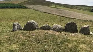 Moel Ty Uchaf Stone Circle, 360&deg; from centre.