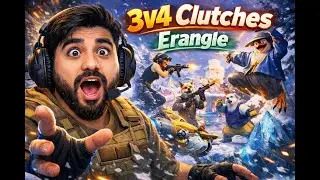 3V4 cluches Erangle! Pubg Mobile Live! Nandra Gaming