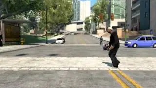 Black Man Crosses The Street, Confuses Skater