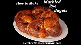How to Make Marbled Rye bagels
