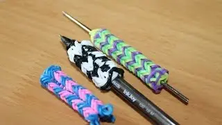 how to make pen grip loom band tutorial _for beginners_