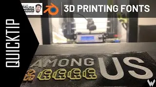 Quicktip: How to print Fonts / Texts into Objects with your 3D-Printer