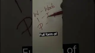 WIP full form #shorts #fullform #learnenglish #abbreviationsinenglish #shortforms #short