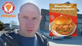 Popeye's New Ghost Pepper Chicken Sandwich!