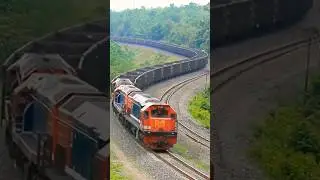 Kereta terpanjang di Indonesia ! KA Babaranjang, hanya ada di SUMATRA #keretaapi #babaranjang