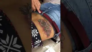 Flower tattoo on lower back   2021 #Shorts