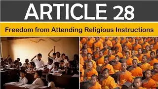 Article28 of Indian Constitution in eng|right to freedom of religion|fundamental right|indian polity